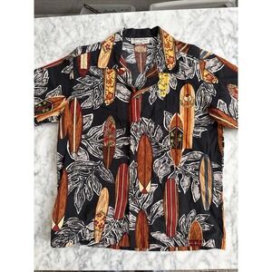 BOYS Bishop Street Made Hawaii Floral‎ SHORT SLEEVE BUTTON UP SHIRT Sz 10 Surf